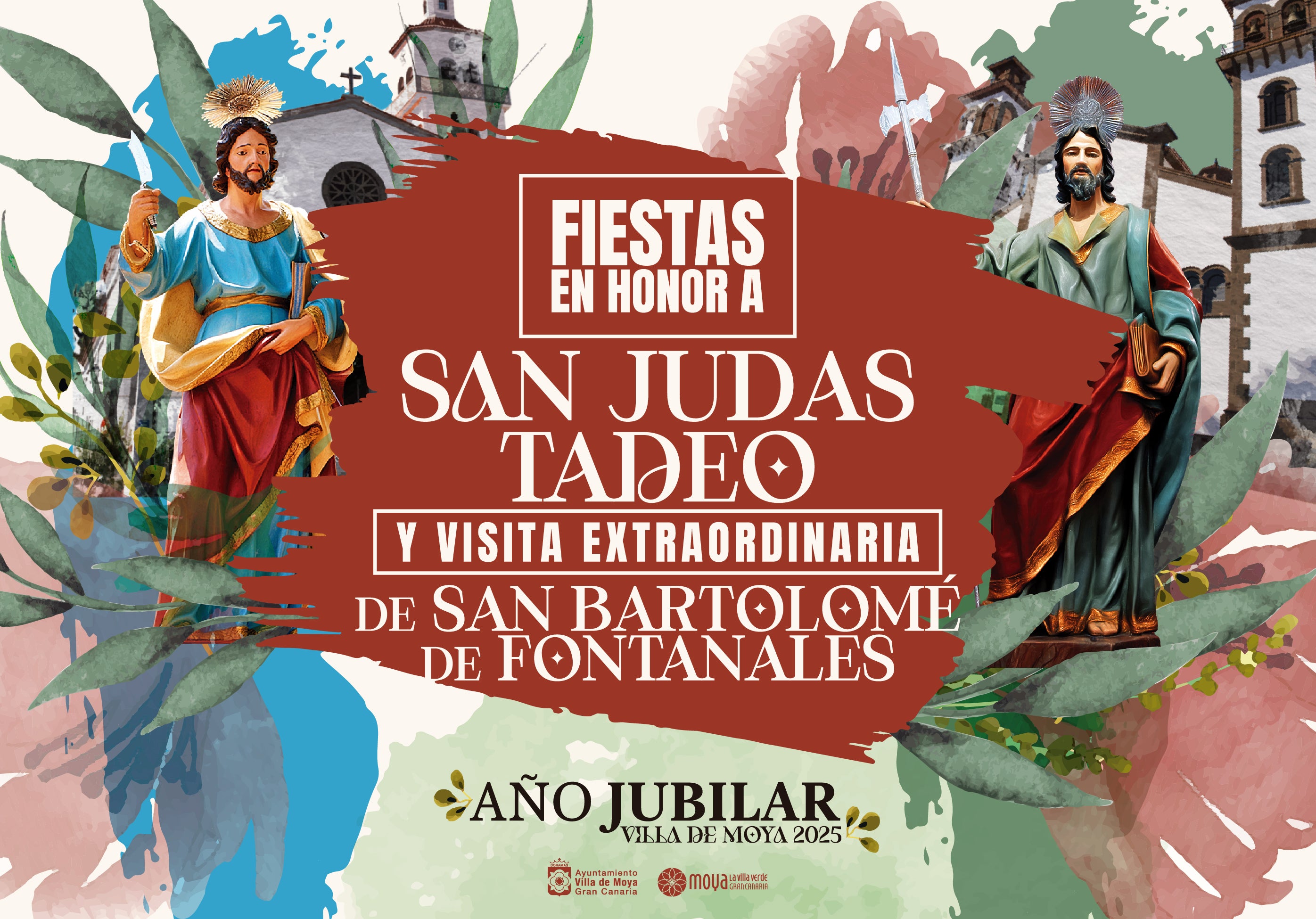 Cartel de las fiestas de San Judas Tadeo en Villa de Moya 2025