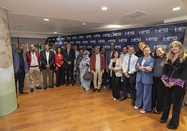 Directivos de HPS y delegación de Mauritania.