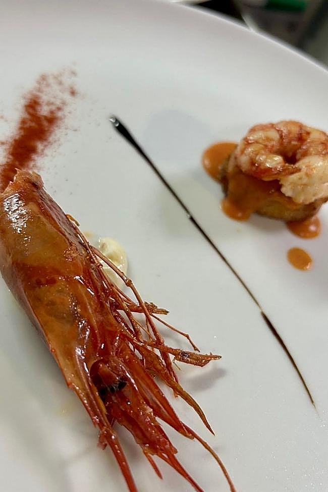 Niguiri crujiente de carabinero