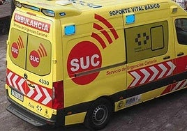 Imagen de archivo de una ambulancia del SUC.