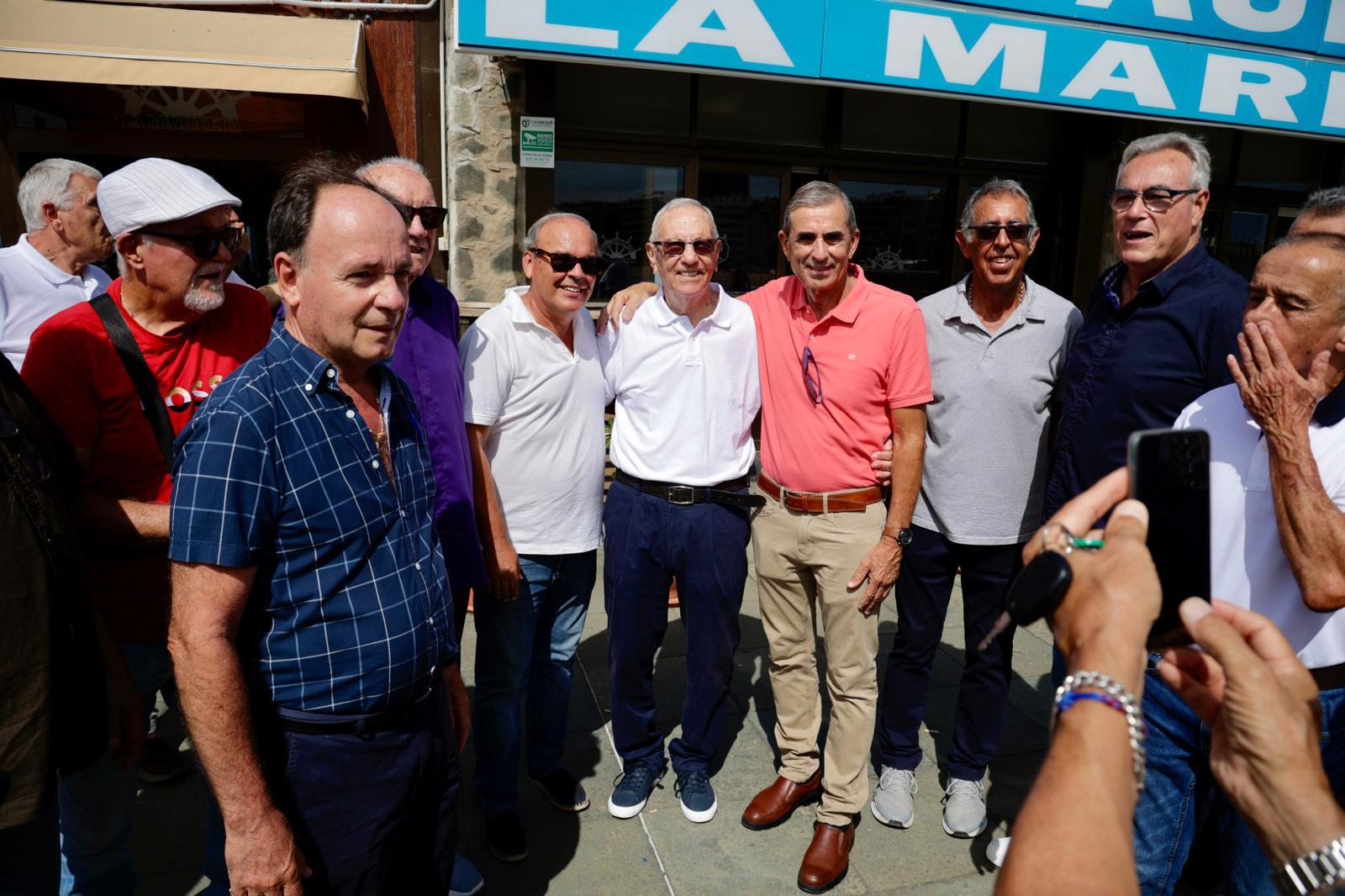 Emotivo almuerzo entre veteranos y antiguos dirigentes de filiales de la UD Las Palmas