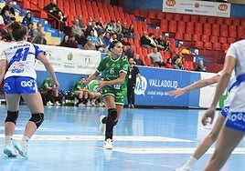 Almudena Rodríguez, en una acción del encuentro disputado en Valladolid.