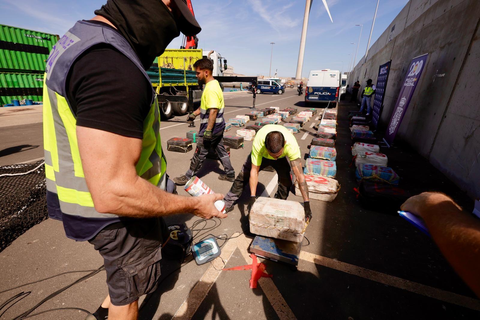 Así fue el desembarco de 4.000 kilos de cocaína en el puerto de Arinaga