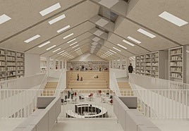 Infografía de la nueva biblioteca del casco de Ingenio.