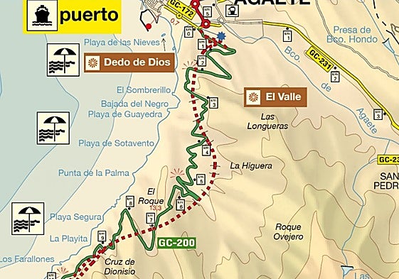 Mapa con cortes de carreteras.