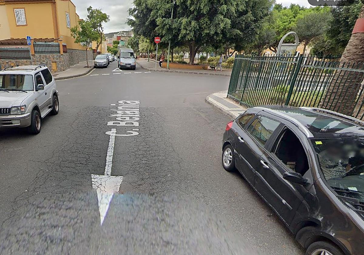 Imagen de la calle Betania en Lomo Los Frailes.