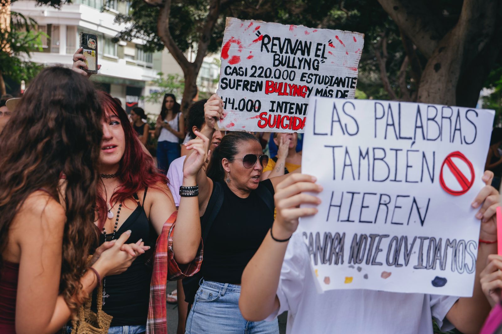 Los estudiantes exigen en la calle protección ante el acoso escolar