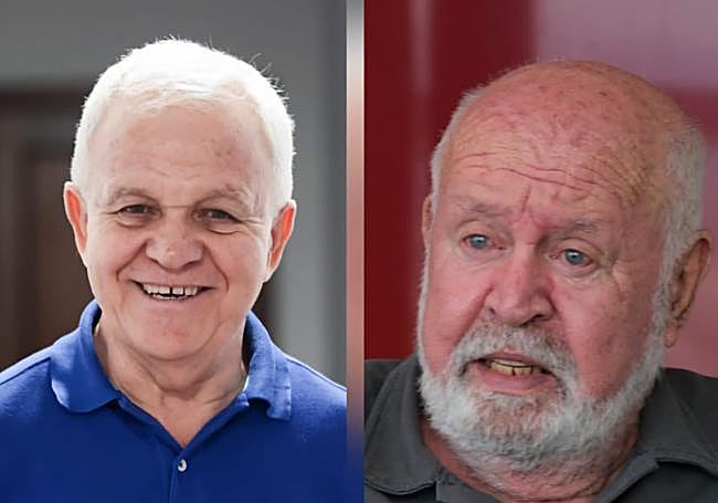 A la derecha Carmelo Ramírez, consejero Insular de Cooperación Institucional y Solidaridad Internacional de Nueva Canarias en el Cabildo de Gran Canaria. A la izquierda, Rafael Esparza, sociólogo, economista, profesor universitario y experto en el Magreb.