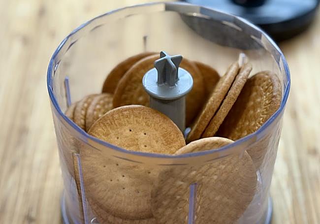 Trituramos las galletas