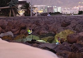 Las imágenes del lugar donde se encontraba el cadáver en Las Palmas de Gran Canaria