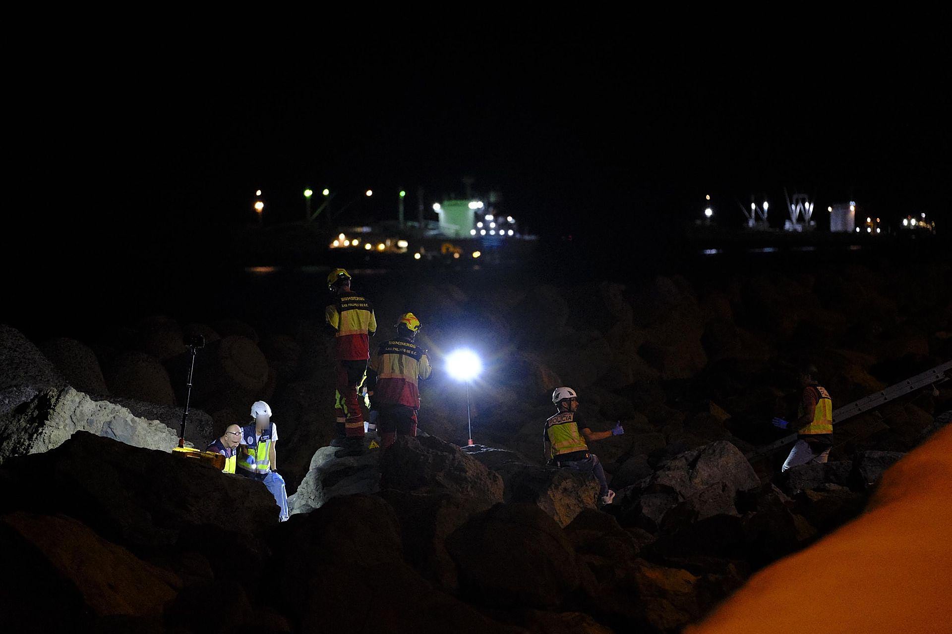 Las imágenes del lugar donde se encontraba el cadáver en Las Palmas de Gran Canaria