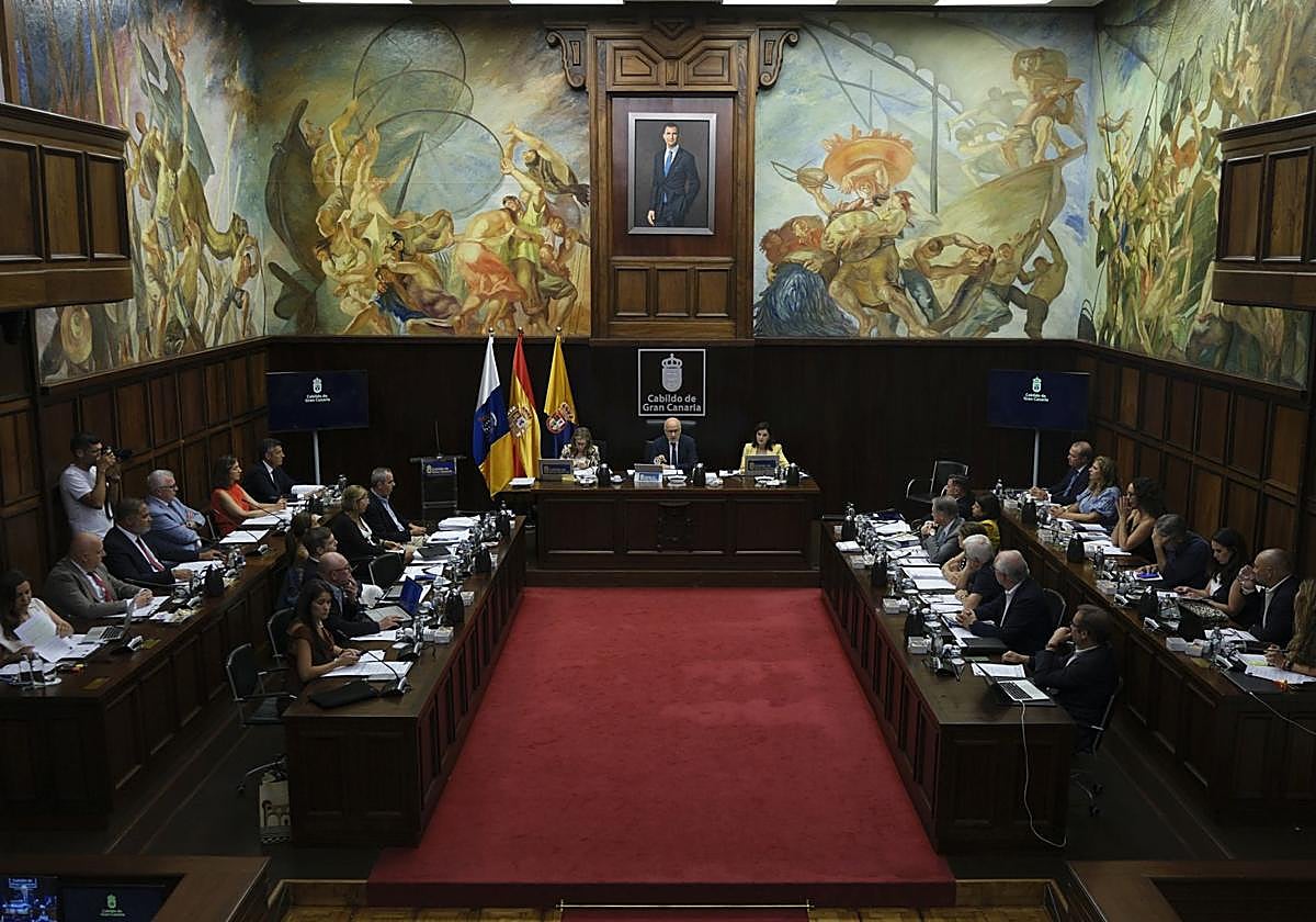 Imagen de archivo del Pleno del Cabildo de Gran Canaria.