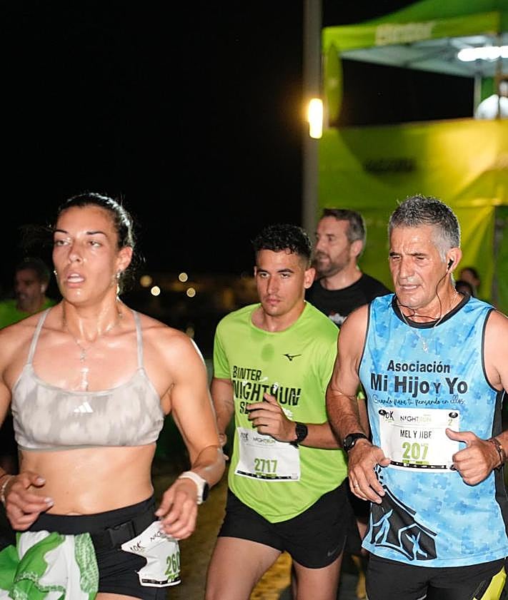 Imagen secundaria 2 - Chaib Lachgar y Johanna Ardel se coronan en los 10 kilómetros de la Binter NightRun Las Palmas de Gran Canaria