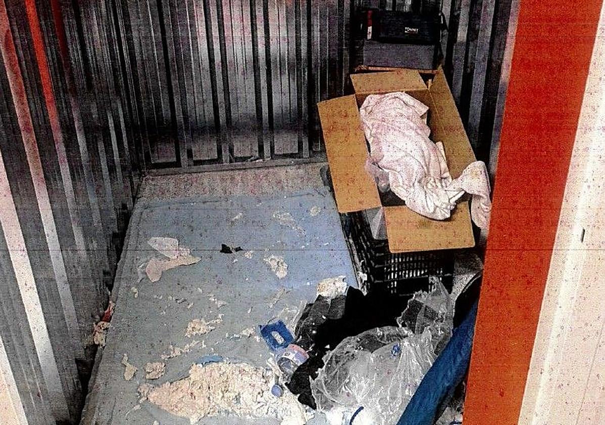 Imagen del trastero que presuntamente usaba para mantener relaciones.