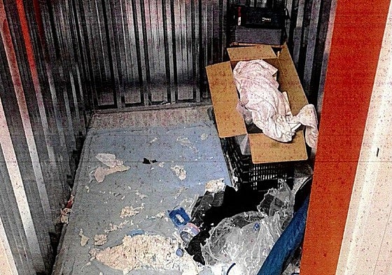 Imagen del trastero que presuntamente usaba para mantener relaciones.