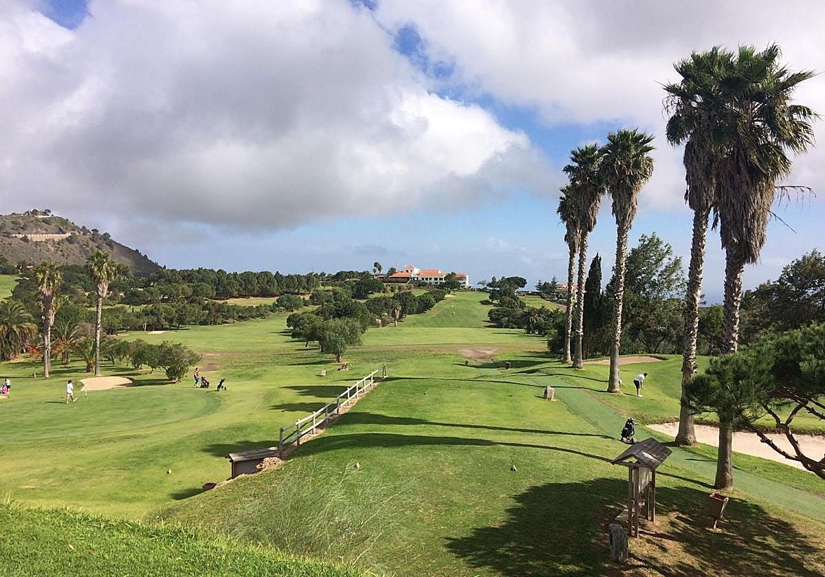 Vista de las instalaciones del Real Club de Golf de Las Palmas sitas en Bandama.