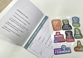 Vista de un pasaporte de los Centros de Arte, Cultura y Turismo.