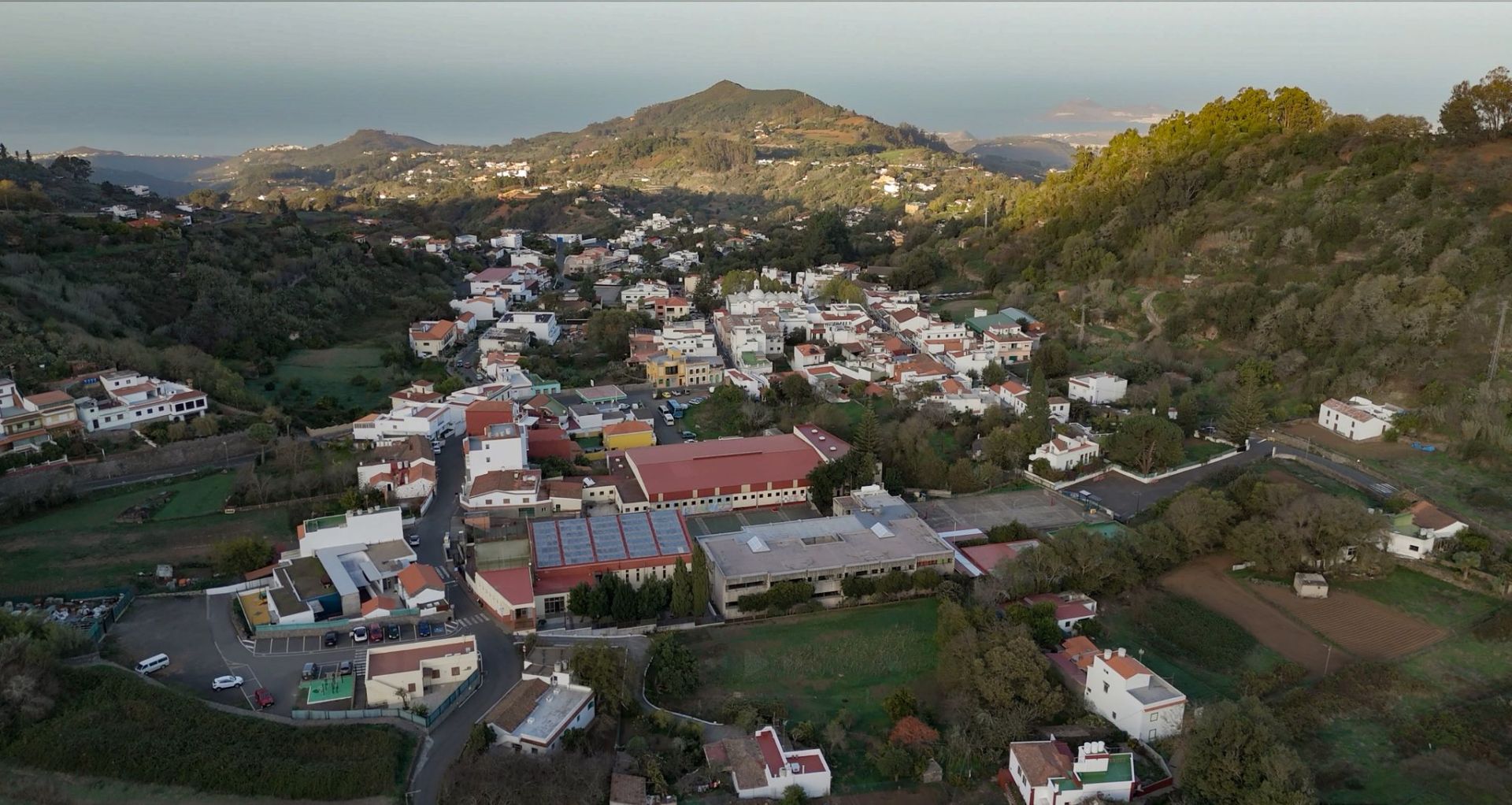 Panorámica aérea de Valleseco.
