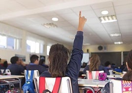 Imagen de archivo de un aula de Primaria.