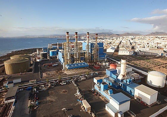 Plano general de las instalaciones de la central insular, en el barrio de El Charco, en Puerto del Rosario.