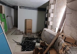 Imagen de las obras iniciadas en el HUC.