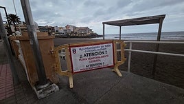 La playa de Salinetas está cerrada este jueves.