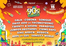 Imagen del cartel del festival Love the 90's.
