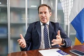 El consejero de Transición Ecológica y Energía del Gobierno de Canarias, Mariano H. Zapata.