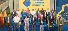 Presentación del Plan Adicional de Inversiones del Cabildo de Gran Canaria en los 21 municipios de la isla.