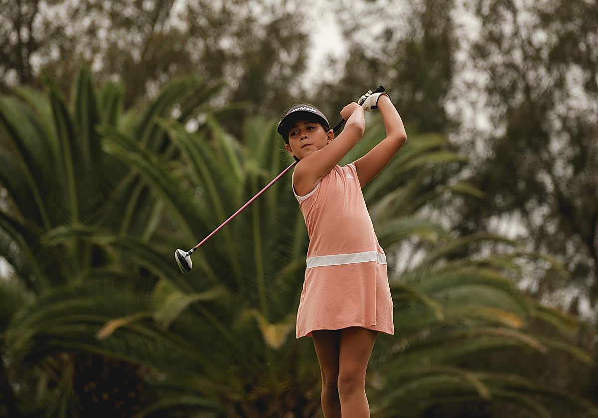 Lucía Morales, en acción.