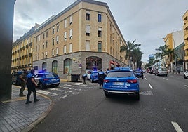 Imagen del punto donde la Policía Local interceptó al vehículo.