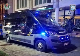 Imagen de un furgón de la Policía Local de Las Palmas de Gran Canaria.