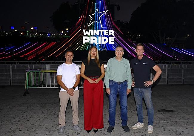 Óliver Armas, Yilenia Vega, Marco Aurelio Pérez y Emiel Wijnberg.