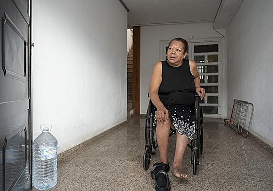 Anaís en la casa en la que vive y tiene que abandonar el 30 de diciembre.