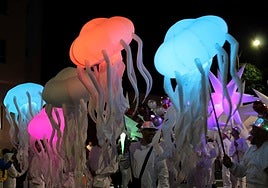 Espectáculo de luz que tuvo lugar el pasado año en Agüimes.