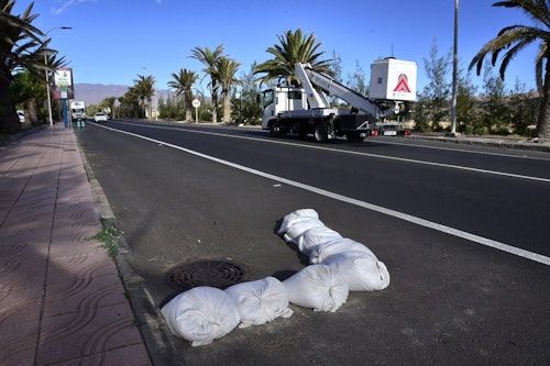 La llegada de la borrasca Claudia, en imágenes