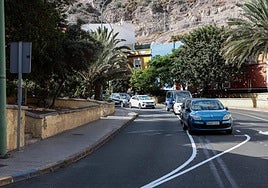 Imagen de los nuevos aparcamientos en el Barranquillo Don Zoilo.