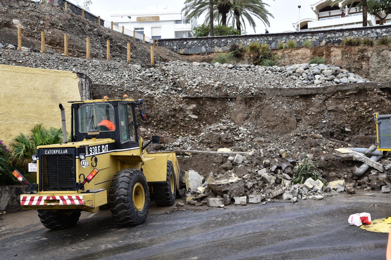 Así fue la caída del muro en San Bartolomé de Tirajana