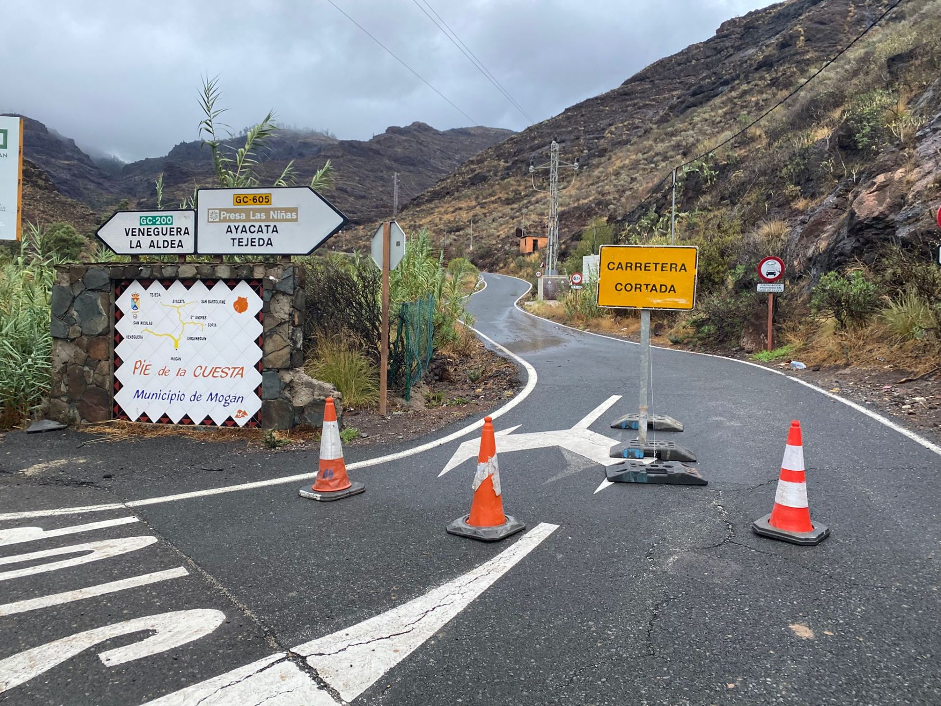 Los estragos de la borrasca Claudia en Canarias