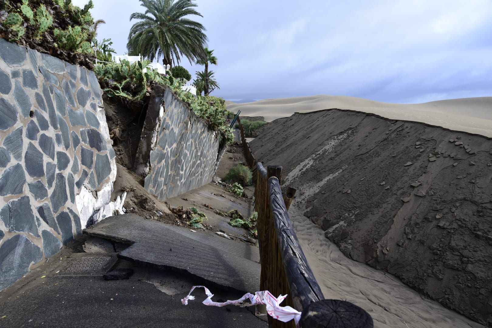 Los estragos de la borrasca Claudia en Canarias