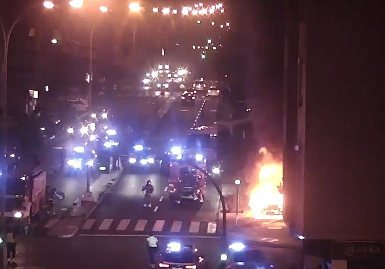 Momento captado por las cámaras de tráfico.