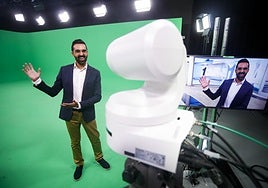 Victorio Pérez frente a la cámara