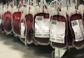 Donación de sangre.