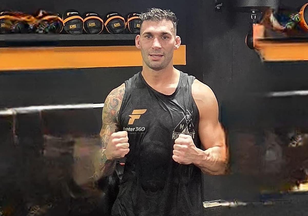 Alcorac Caballero, tras una sesión de entrenamiento en el Fighter 360 en Telde.
