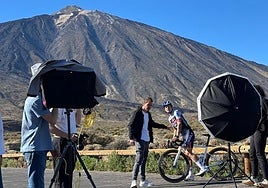 Un rodaje en el Teide.
