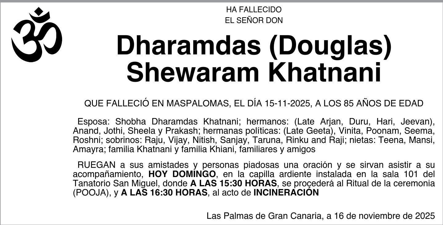 Dharamdas (Douglas) Shewaram Khatnani