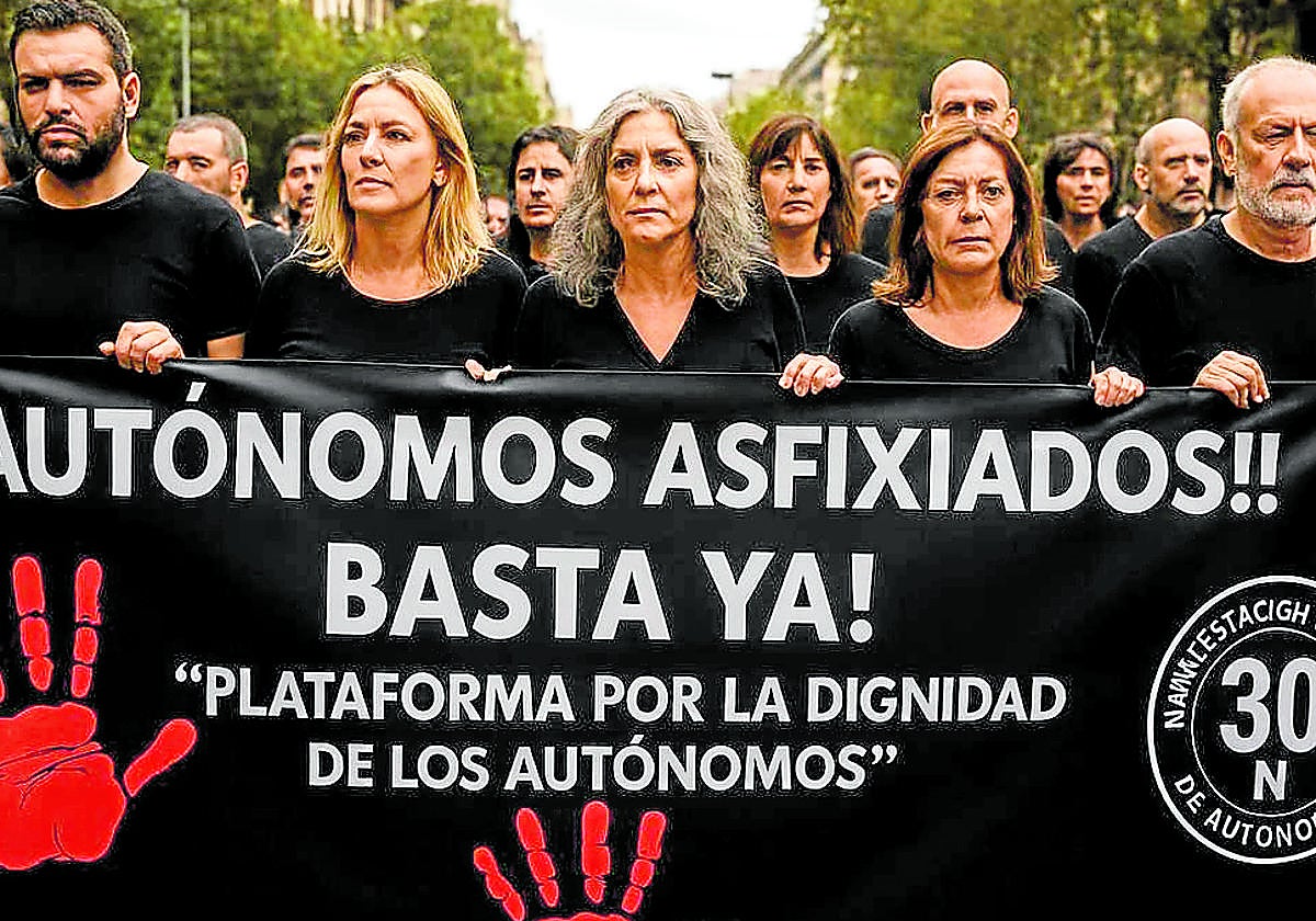 Los autónomos se movilizan el 30 de noviembre en diferentes ciudades de España.