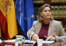 La administradora general de RTVC, María Méndez, en comisión parlamentaria.