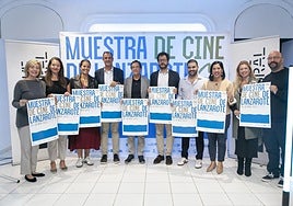 Presentación de la 15ª Muestra de Cine de Lanzarote hecha este lunes en El Almacén.