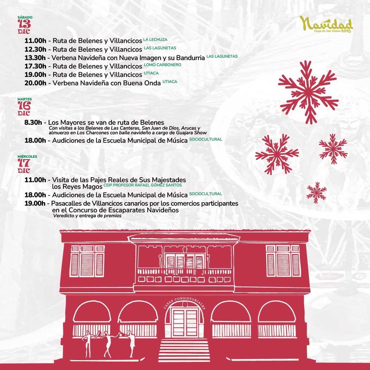 Imagen secundaria 2 - Programa de Navidad en San Mateo 2025: encendido del alumbrado, belenes, actividades y conciertos